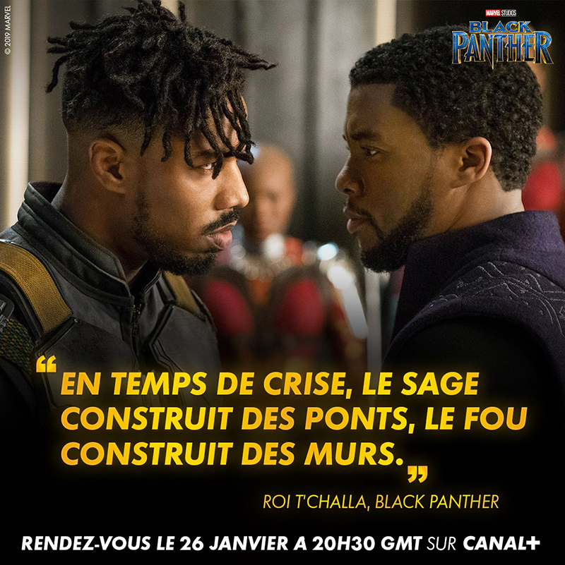 Black Panther quotes for CANAL+