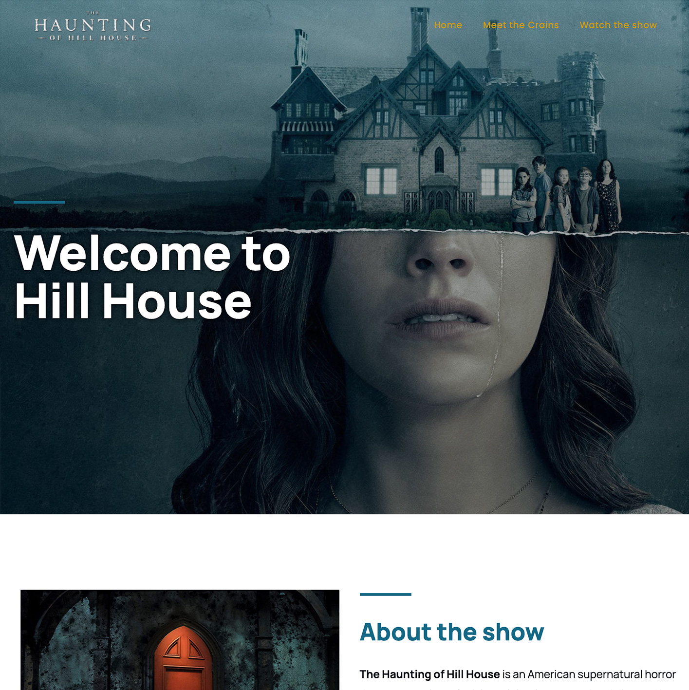 Mini sites The Haunting of Hill House and The Haunting of Bly Manor